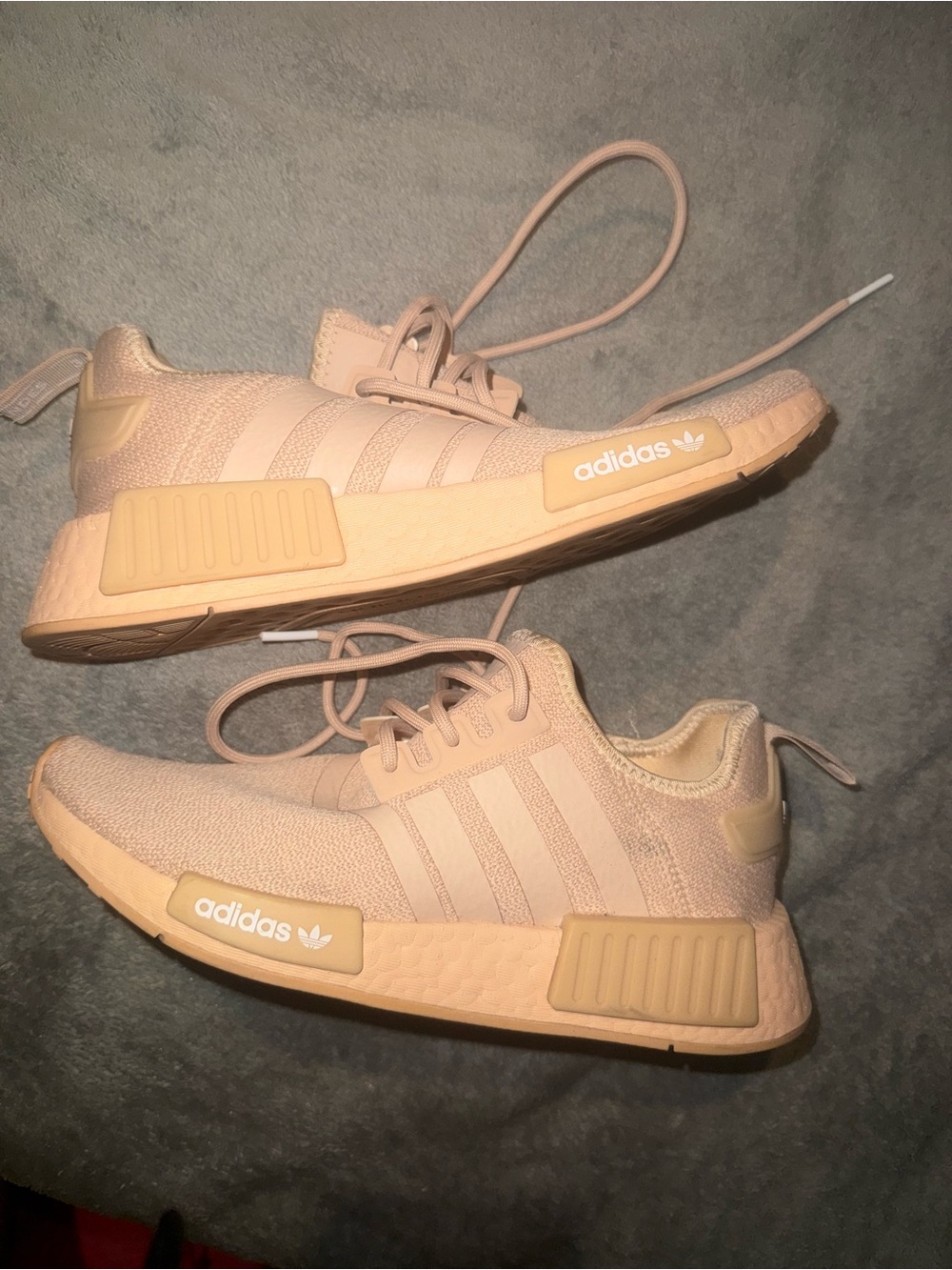 adidas Women’s Peach Knit Lace-Up Sneakers